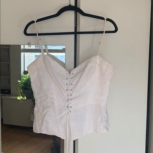 Reformation white top— size 12